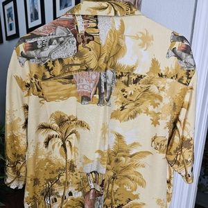 Tommy Bahama summer shirt, size medium, gold